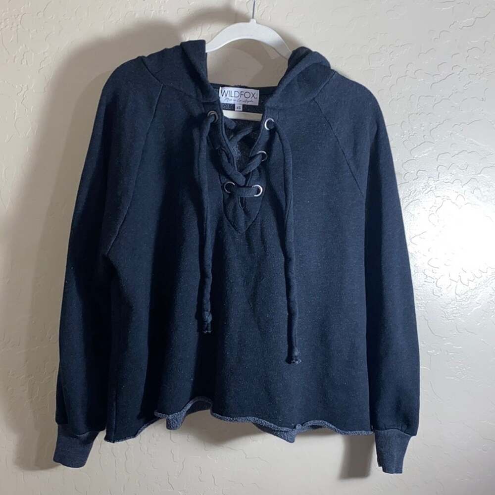 Wildfox oversized cropped hoodie